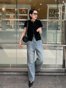 「アイテム（デニムパンツ）」を使った、otaniさん（レディース・160cm・30代）の秋コーディネート