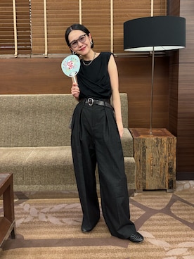 「アイテム（パンツ）」を使った、tani_lemageさん（レディース・160cm・30代）の夏コーディネート