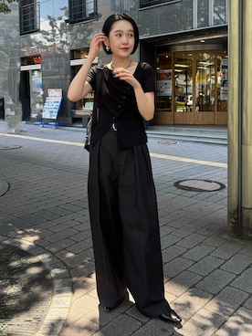 「アイテム（ショルダーバッグ）」を使った、tani_lemageさん（レディース・160cm・30代）の夏コーディネート