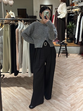 「アイテム（ベルト）」を使った、otaniさん（レディース・160cm）の秋コーディネート