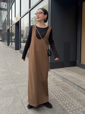 「CAPRICIEUX LE'MAGE（カプリシューレマージュ）のアイテム（ワンピース）」を使った、otaniさん（レディース・160cm）の春コーディネート