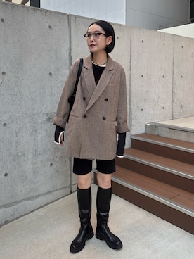 「アイテム（ブーツ）」を使った、otaniさん（レディース・160cm・30代）の秋コーディネート