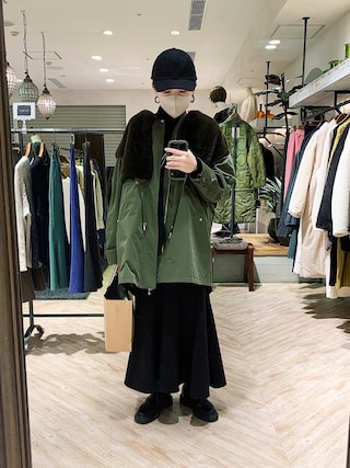 capricieux le'mage ファードッキングモッズコート サイズ展開あり