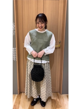 あおいさん（レディース・162cm）の春コーディネート