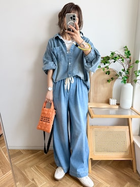 「nissen（ニッセン）のアイテム」を使った、emaさん（レディース・153cm）の春コーディネート