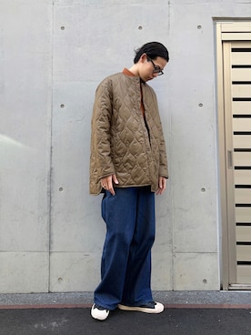 「BEN DAVIS（ベンデイビス）のアイテム（パンツ）」を使った、Sさん（メンズ・174cm）の秋コーディネート