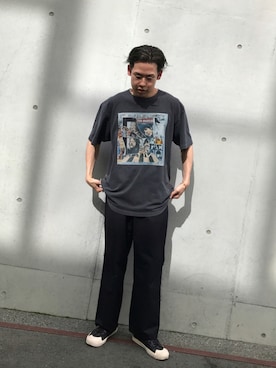 「YSTRDY's TMRRW（イエスタデイズトゥモロー）のアイテム（パンツ）」を使った、Sさん（メンズ・174cm）の夏コーディネート