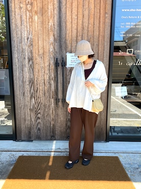 「Bab（バブ）のアイテム（帽子）」を使った、aさん（レディース・166cm）の夏コーディネート