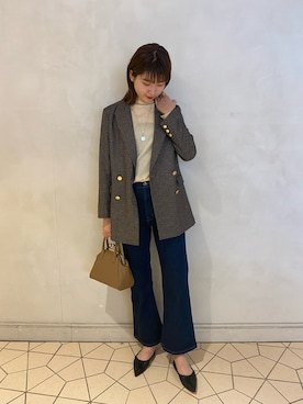 「Moname（モナーム）のアイテム（パンツ）」を使った、an さん（レディース・172cm）の冬コーディネート