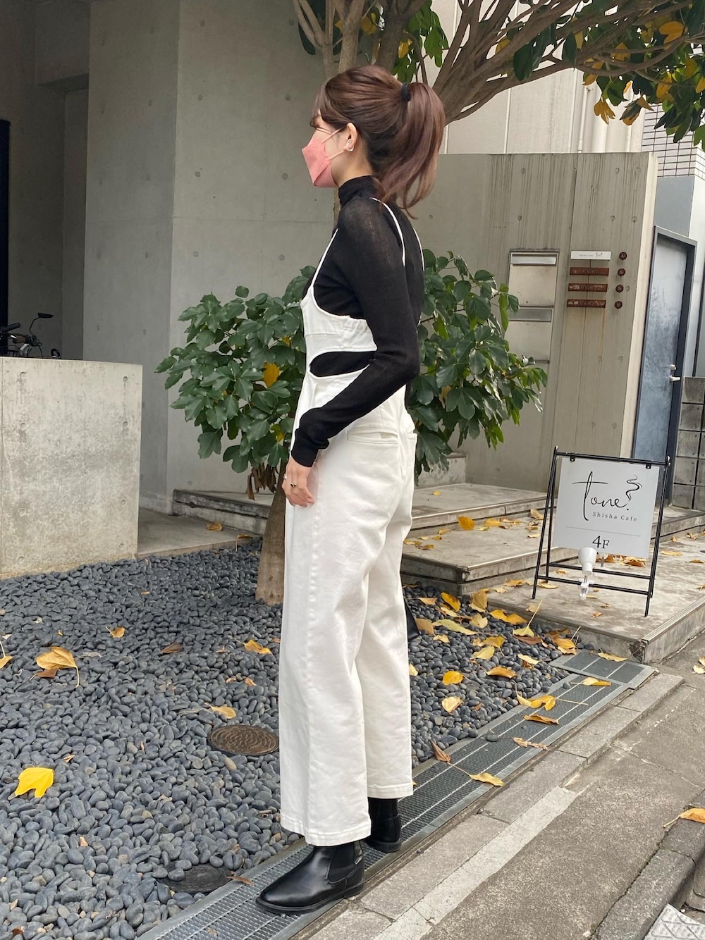 クリッピングデニムロンパース/Q.anos/WEB限定 クリッピングデニムロンパース/Q.anos/WEB限定を使った人気