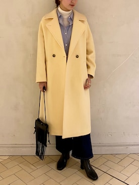 「Moname（モナーム）のアイテム（パンツ）」を使った、an さん（レディース・172cm）の冬コーディネート