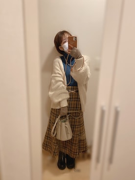 「アイテム（PC・スマホグッズ/家電）」を使った、きなこさん（レディース・152cm・20代）の冬コーディネート