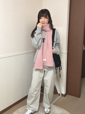 「アイテム（マフラー）」を使った、aoiさん（レディース・161cm）の秋コーディネート