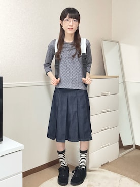「ES（エス）のアイテム」を使った、aoiさん（レディース・161cm）の夏コーディネート
