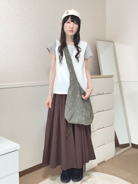 「ES（エス）のアイテム」を使った、aoiさん（レディース・161cm）の夏コーディネート