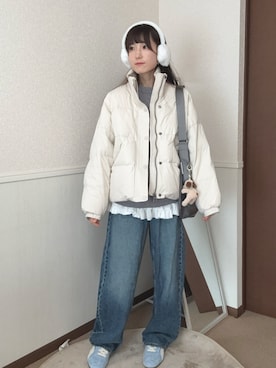 「アイテム（イヤーマフ）」を使った、aoiさん（レディース・161cm）の冬コーディネート