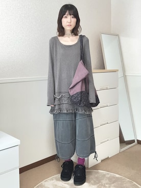 「ES（エス）のアイテム」を使った、aoiさん（レディース・161cm）の秋コーディネート
