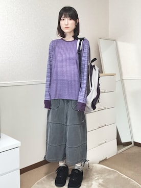 「ES（エス）のアイテム」を使った、aoiさん（レディース・161cm）の秋コーディネート