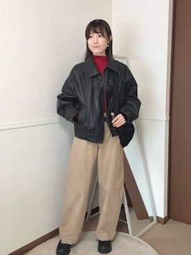 「FENNEC（フェネック）のアイテム」を使った、aoiさん（レディース・161cm）の冬コーディネート