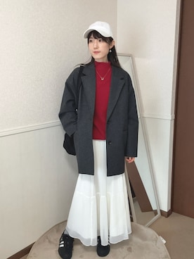 「SINOON（シヌーン）のアイテム」を使った、aoiさん（レディース・161cm）の冬コーディネート