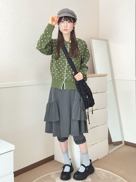 「GENERAL IDEA（ジェネラルアイデア）のアイテム（トップス）」を使った、aoiさん（レディース・161cm）の春コーディネート