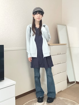 「HOOK（フック）のアイテム」を使った、aoiさん（レディース・161cm）の春コーディネート