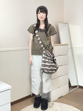 「ES（エス）のアイテム」を使った、aoiさん（レディース・161cm）の夏コーディネート