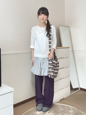 「COYSEIOのアイテム（ショルダーバッグ、その他）」を使った、aoiさん（レディース・161cm）の夏コーディネート
