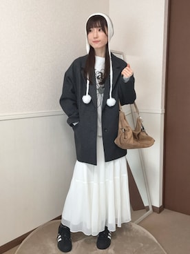 「STANDOIL（スタンドオイル）のアイテム」を使った、aoiさん（レディース・161cm）の冬コーディネート