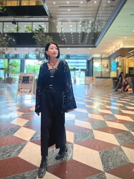 「アイテム（イヤリング、シルバー系）」を使った、𝒮さん（レディース・160cm）の夏コーディネート