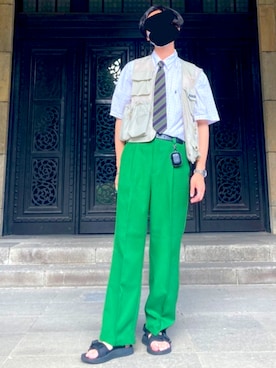 「アイテム（フォーマルスーツ/小物）」を使った、かりおむとりさん（メンズ・176cm・20代）の夏コーディネート