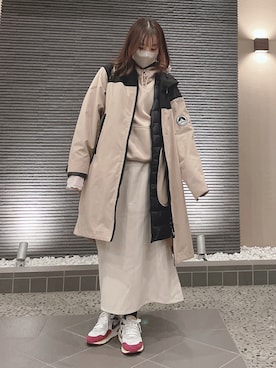 「GERRY（ジェリー）のアイテム（その他アウター）」を使った、Midoriririさん（レディース・153cm）の冬コーディネート