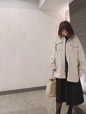 「mystic（ミスティック）のアイテム（ブルゾン）」を使った、Midoriririさん（レディース・153cm）の秋コーディネート