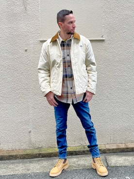 「DIESEL（ディーゼル）のアイテム（ブルゾン）」を使った、Enry1987さん（メンズ・177cm）の冬コーディネート