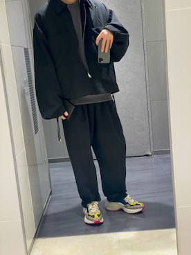 「act'm（アクトム）のアイテム（ブルゾン）」を使った、Maro.さん（メンズ・175cm）の冬コーディネート