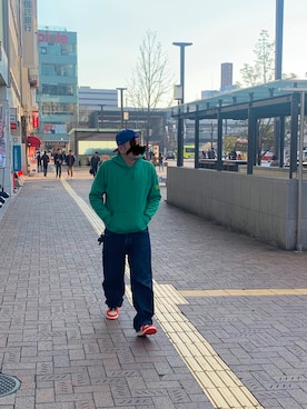 「eb's（エビス）のアイテム」を使った、kazu さん（メンズ・177cm）の秋コーディネート