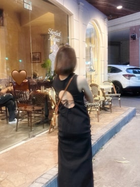 「M_（エムアンダーバー）のアイテム（ワンピース）」を使った、Alice さん（レディース・165cm）の秋コーディネート