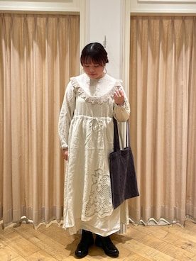 「TSUHARU by Samansa Mos2（ツハルバイサマンサモスモス）のアイテム（ブーツ）」を使った、𝙁𝙪𝙠𝙖さん（レディース・157cm）の秋コーディネート