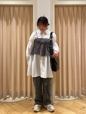 「ベロア」｜「アイテム（ワンピース/ドレス）」を使った、𝙁𝙪𝙠𝙖さん（レディース・157cm）の秋コーディネート