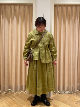 「TSUHARU by Samansa Mos2（ツハルバイサマンサモスモス）のアイテム（ブーツ）」を使った、𝙁𝙪𝙠𝙖さん（レディース・157cm）の秋コーディネート