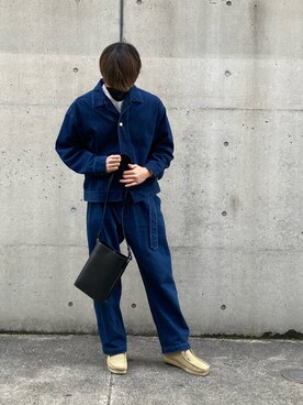 「CULLNI（クルニ）のアイテム（デニムジャケット）」を使った、da1さん（メンズ・172cm）の春コーディネート