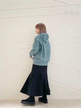 朝長美桜さん(レディース・154cm)の冬コーディネート