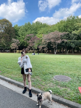 朝長美桜さん(レディース・154cm)の秋コーディネート