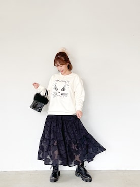 朝長美桜さん（レディース・154cm）の秋コーディネート