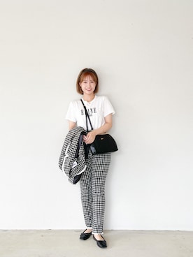 朝長美桜さん(レディース・154cm)の秋コーディネート