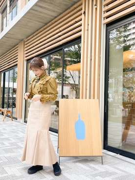 朝長美桜さん(レディース・154cm)の秋コーディネート