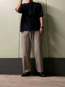 「N.HOOLYWOOD（N.ハリウッド）のアイテム（Tシャツ/カットソー）」を使った、IT(ｲｯﾄ)さん（メンズ・172cm）の秋コーディネート
