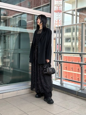 「ドレス」｜「アイテム（その他アウター）」を使った、ふくさん（レディース・161cm）の夏コーディネート