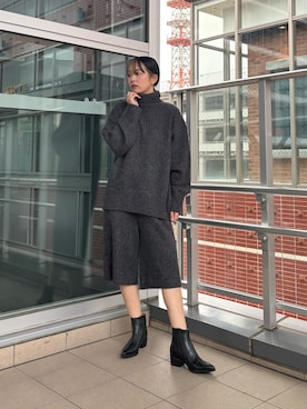 「URBAN RESEARCH（アーバンリサーチ）のアイテム（ニット/セーター）」を使った、ふくさん（レディース・161cm）の秋コーディネート