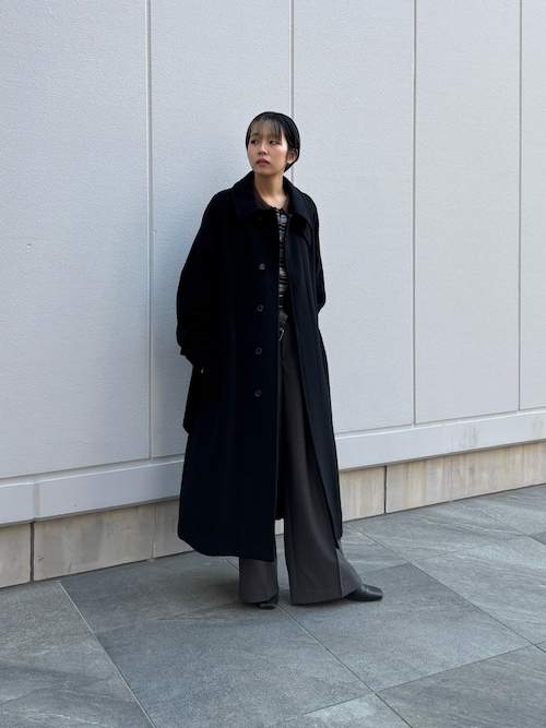 セール】『3サイズ展開』 ウールライクツータックワイドパンツ（その他